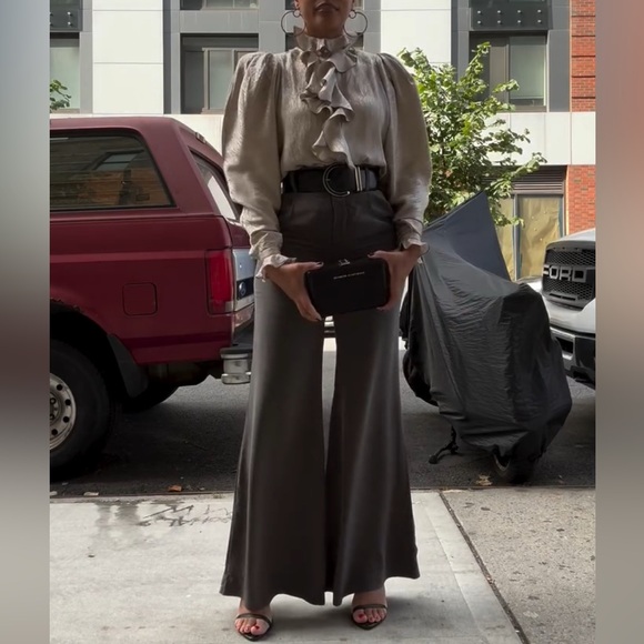 ANTHROPOLIE SILK TROUSERS - Picture 9 of 9